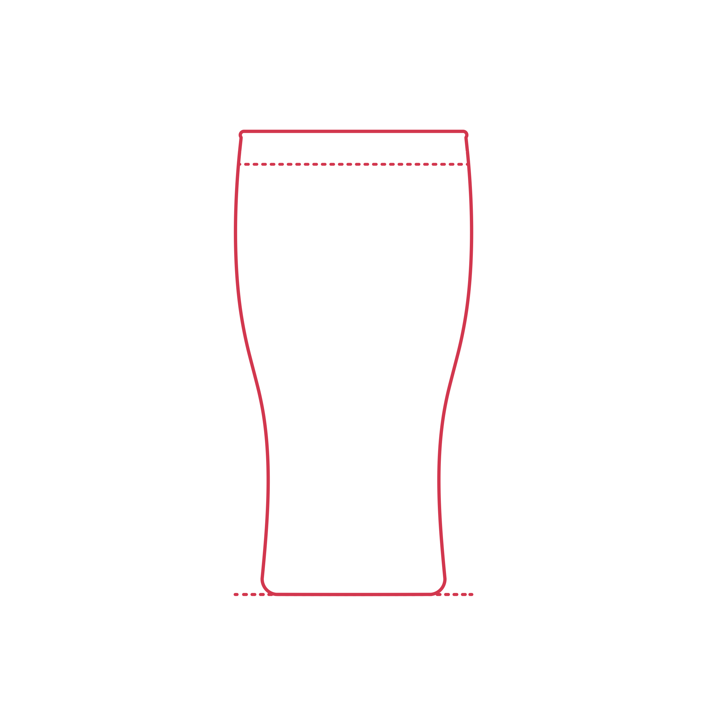 Objects Beer Glasses Irish Imperial Pint Glass Svg Line Art Free Vectors